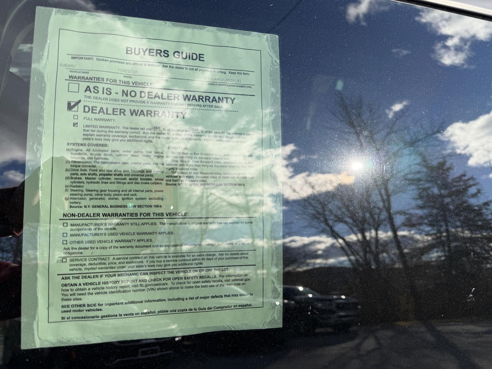 2020 Subaru Forester Sport