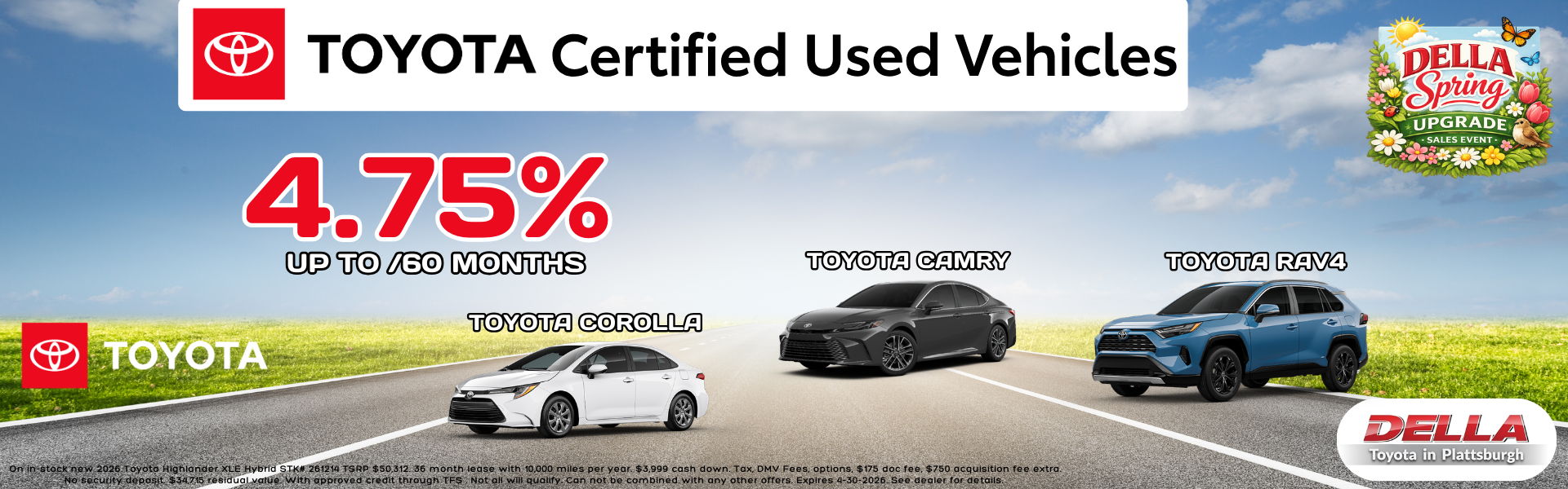 Toyota Certified Used Sale