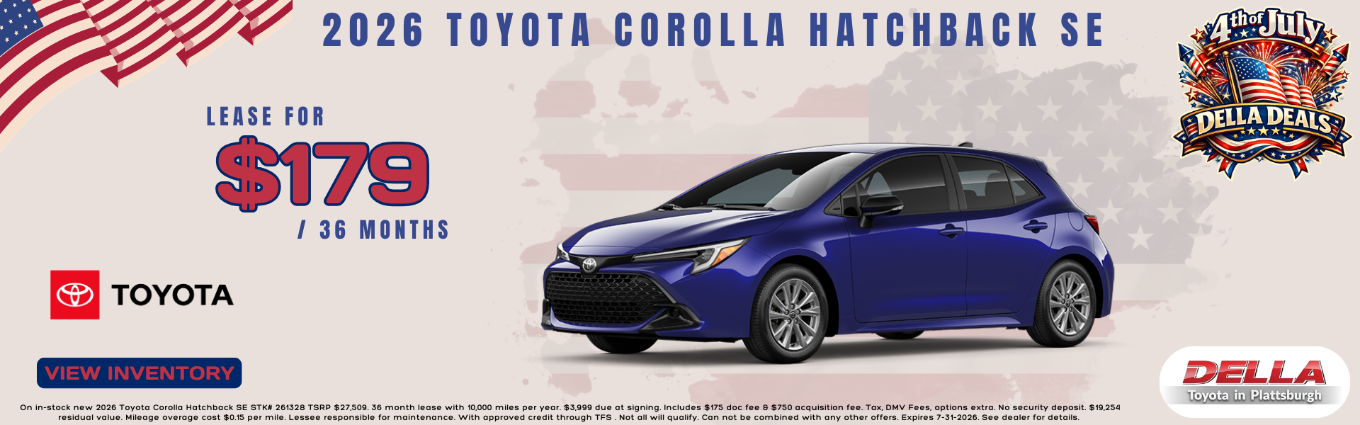 2026 Toyota Corolla Hatchback For Sale at DELLA Toyota
