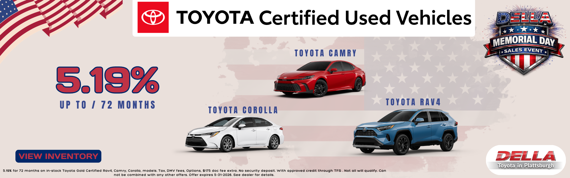 Toyota Certified Used Sale