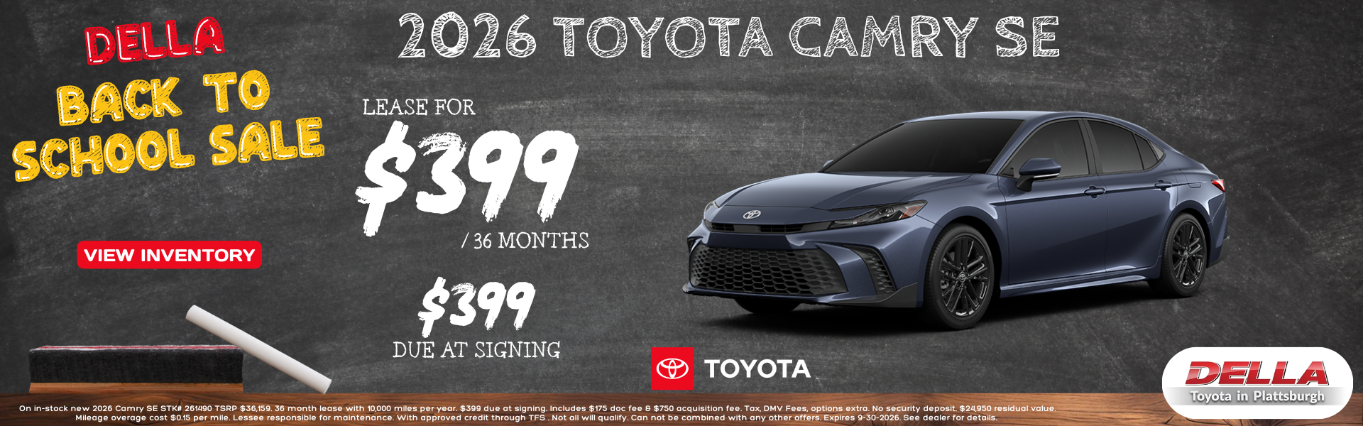 2026 Toyota Camry For Sale at DELLA Toyota